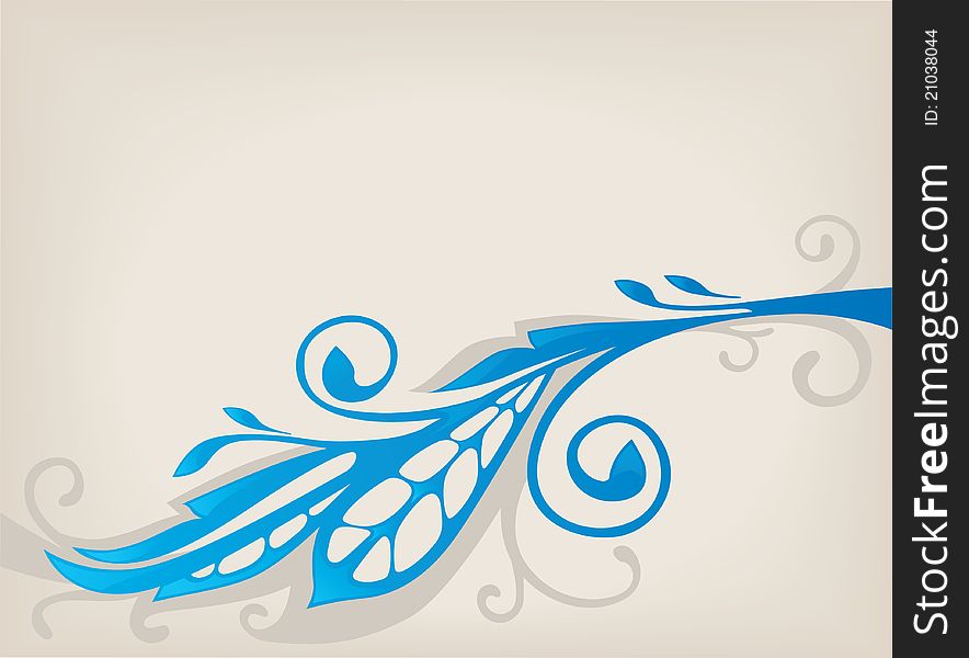 Vector background with image of glossy leaves. Vector background with image of glossy leaves