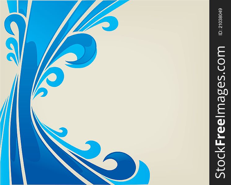 Abstract background with symbol of clean water. Abstract background with symbol of clean water