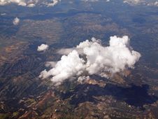 Aerial View Of The Rocky Mountains Stock Image