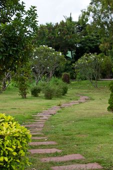 Stone Walkway Royalty Free Stock Photography Stone Walkway Royalty Free Stock Photography