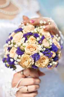 Bride Holding Flowers Bouquet Royalty Free Stock Images Bride Holding Flowers Bouquet Royalty Free Stock Images