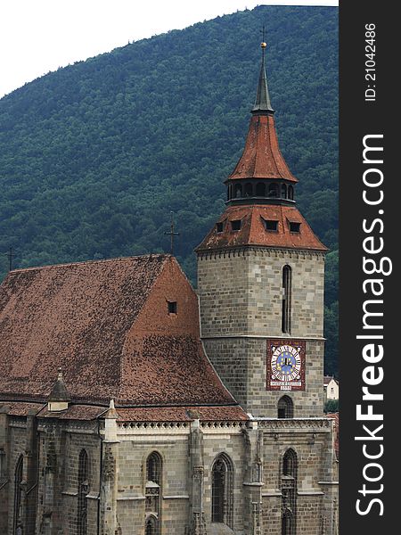 View of Black Church Taken from Black Tower, Brasov, Romania