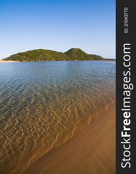 Crystal clear water at the Kosi Bay mouth