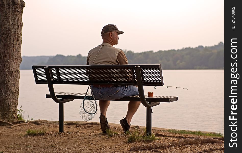 Fishing at Sunset