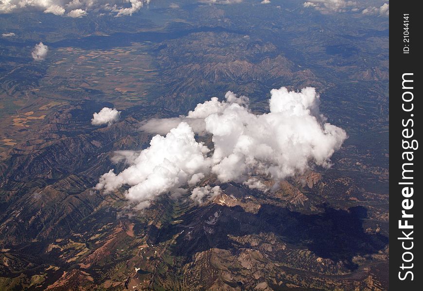 Aerial View of the Rocky Mountains