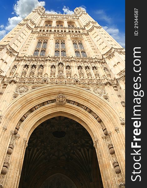 Westminster abbey closeup, London, UK