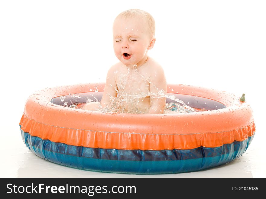 Baby washes on white background. Baby washes on white background.