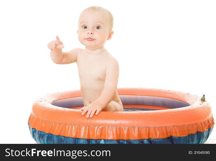 Baby washes on white background. Baby washes on white background.