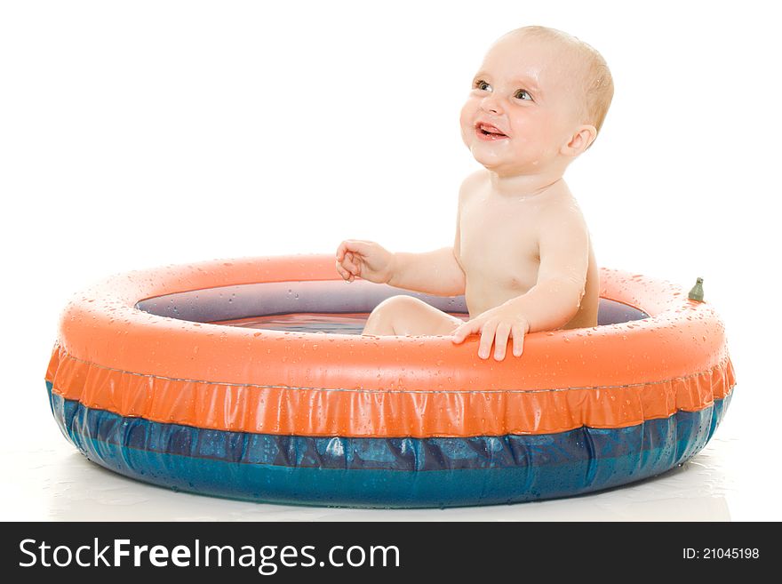 Baby washes on white background. Baby washes on white background.