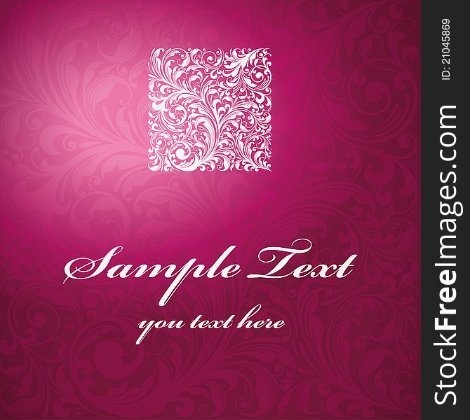 Stylish floral background pink exclusive