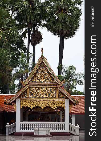Thai style architecture of temple. Thai style architecture of temple