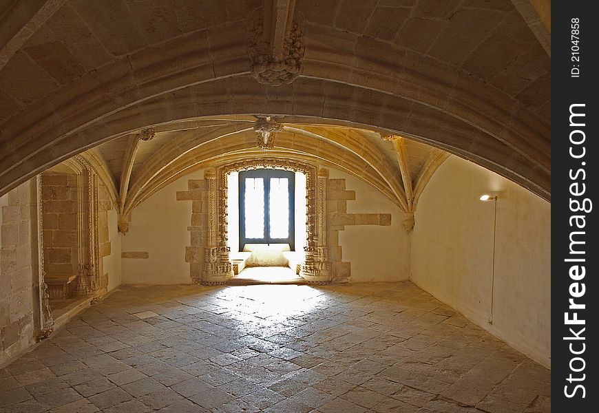 Templar monastery interior in Tomar-Portugal