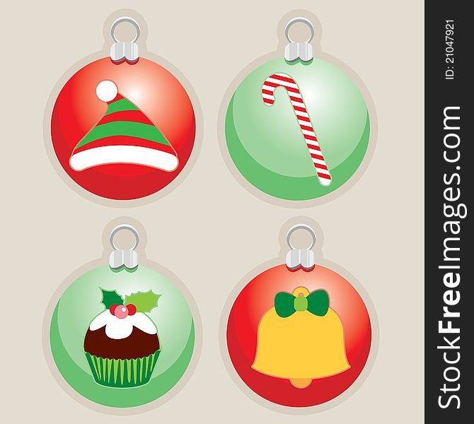 Decorative Christmas Ball Illustrations