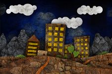 Urban Landscape Illustration Royalty Free Stock Photos Urban Landscape Illustration Royalty Free Stock Photos