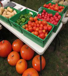 Farm Stand Table Royalty Free Stock Photography Farm Stand Table Royalty Free Stock Photography