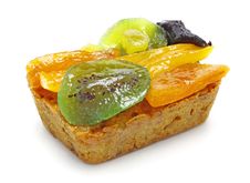 Fruit Cake Over White Stock Photo Fruit Cake Over White Stock Photo