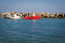 Two Fishing Boats Stock Photos