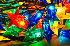 Garland Of Colored Lights For Christmas Trees Stock Images Garland Of Colored Lights For Christmas Trees Stock Images