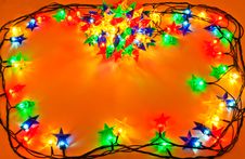 Garland Of Colored Lights For Christmas Trees Stock Photography Garland Of Colored Lights For Christmas Trees Stock Photography