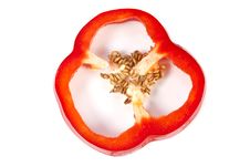 Red Bell Pepper Portion Royalty Free Stock Photos Red Bell Pepper Portion Royalty Free Stock Photos