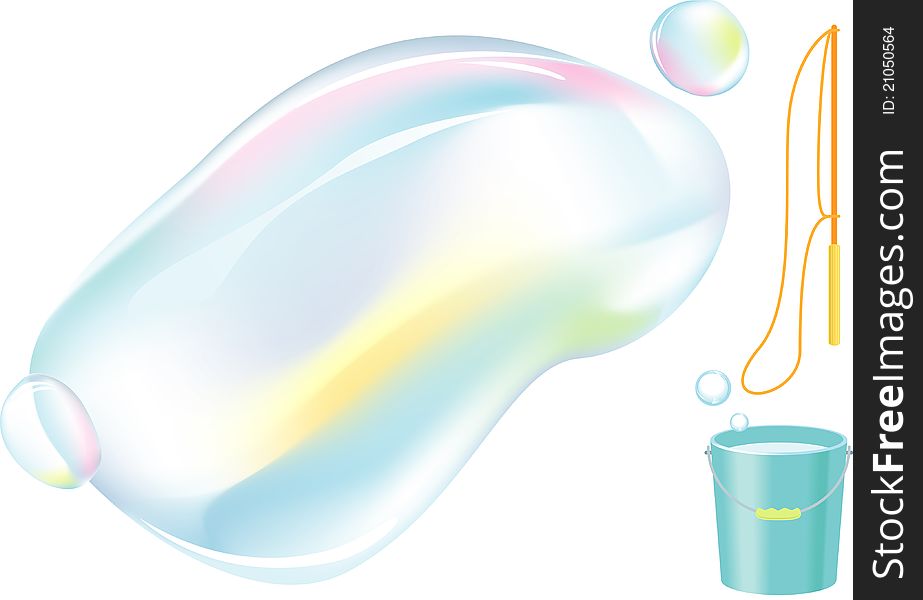 Set of bulk soap bubbles toy with bubble wand and container; the centre space for designer to fill what they wish. Set of bulk soap bubbles toy with bubble wand and container; the centre space for designer to fill what they wish.