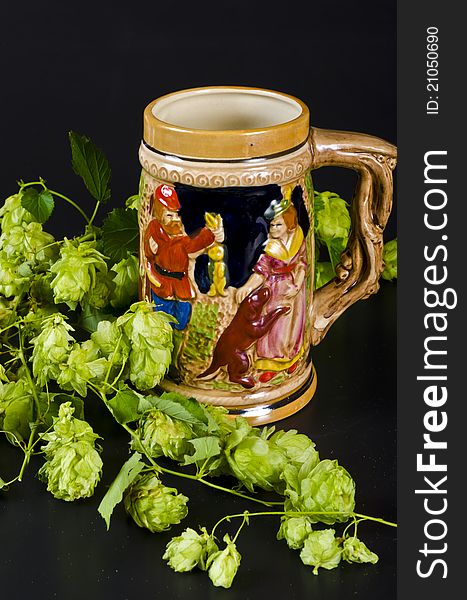 Stein is an abbreviation of German Steingut stoneware, [1] the common material for beer mugs before the introduction of glass. The word is not used within Germany.