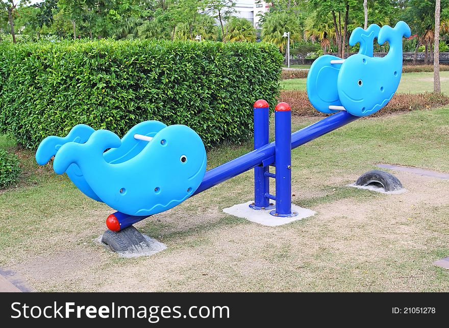 Children's playground in plubic park