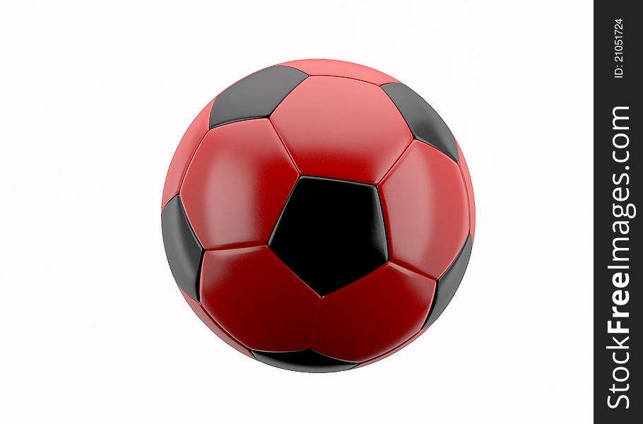 Football ball red