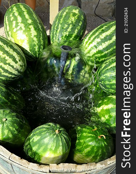 Fresh Watermelon at farmers market