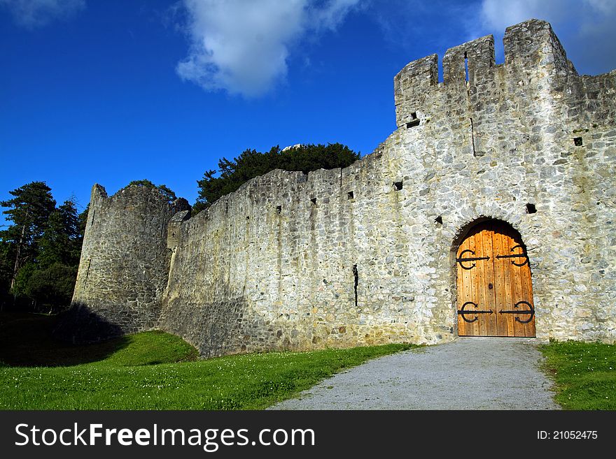 Adare Castle Co. Limerick Ireland on a sunny summers day