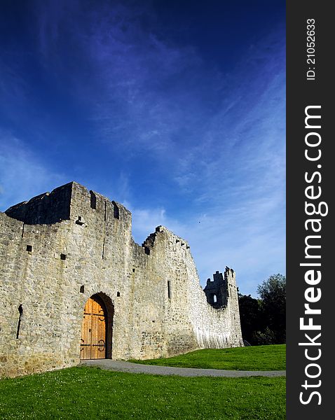 Adare Castle Co. Limerick Ireland on a sunny summers day