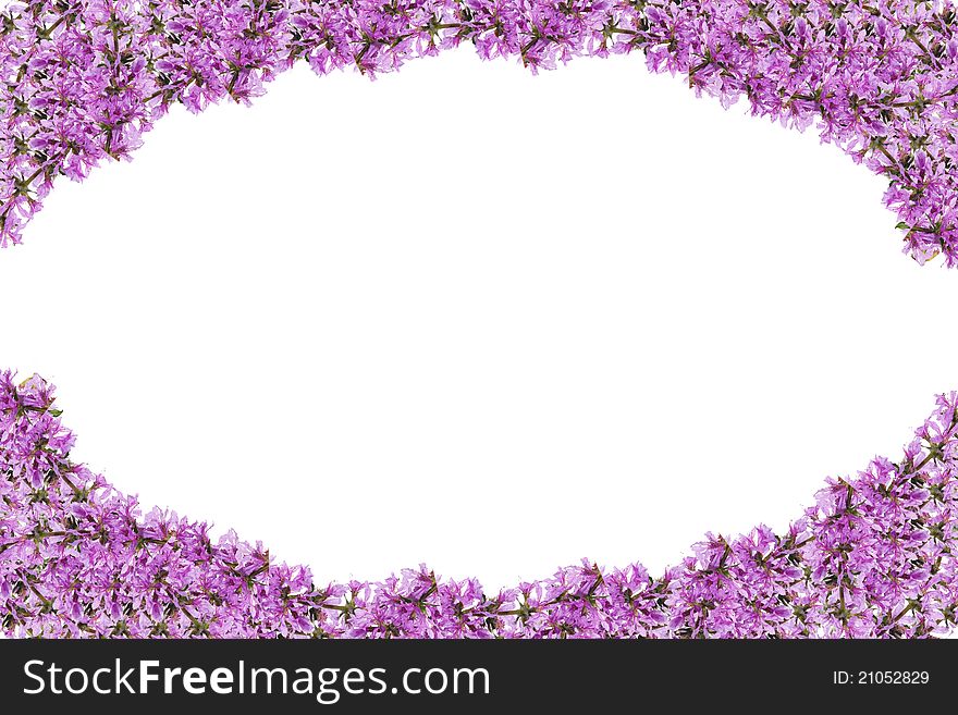 Frame made of spring flowers. Frame made of spring flowers.