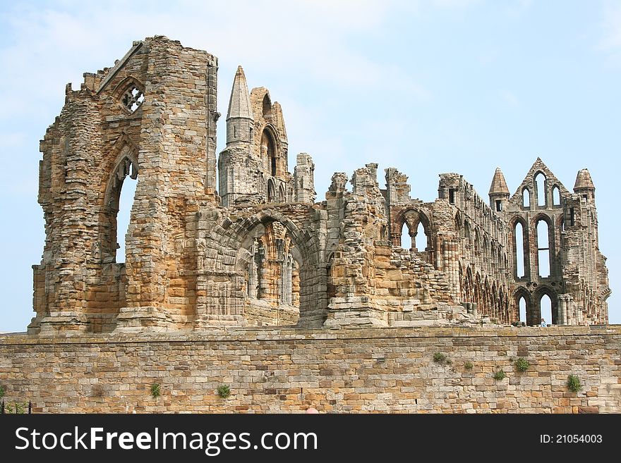 The old abbey in whitby north yorkshire. The old abbey in whitby north yorkshire