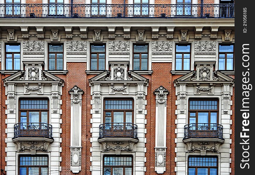 Facade of Hotel National, a Luxury Collection Hotel, Moscow, Russia