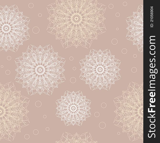 Seamless lace wallpaper. Openwork pattern.