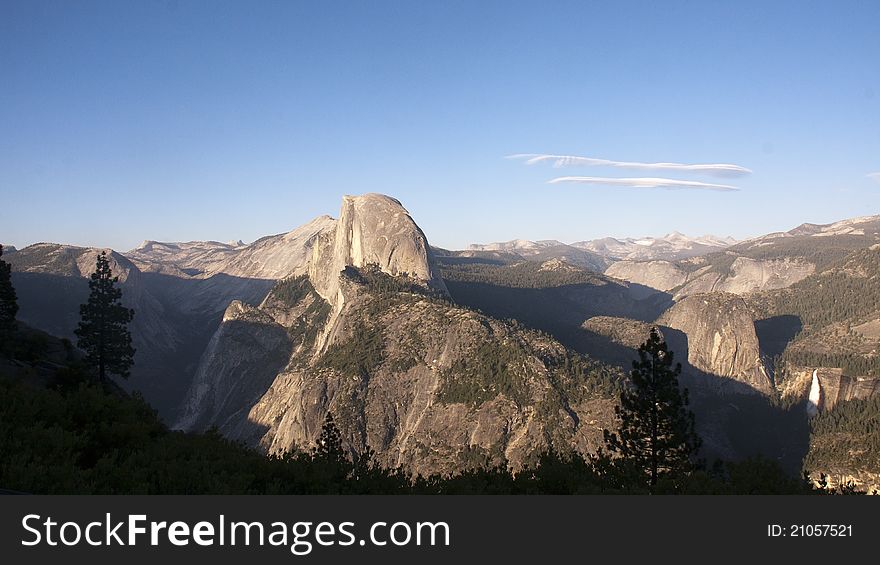 The view at Glacier Point in Yosemite National Park, CA.