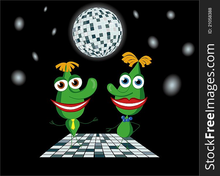 Green drops the boy and girl dancing at the disco