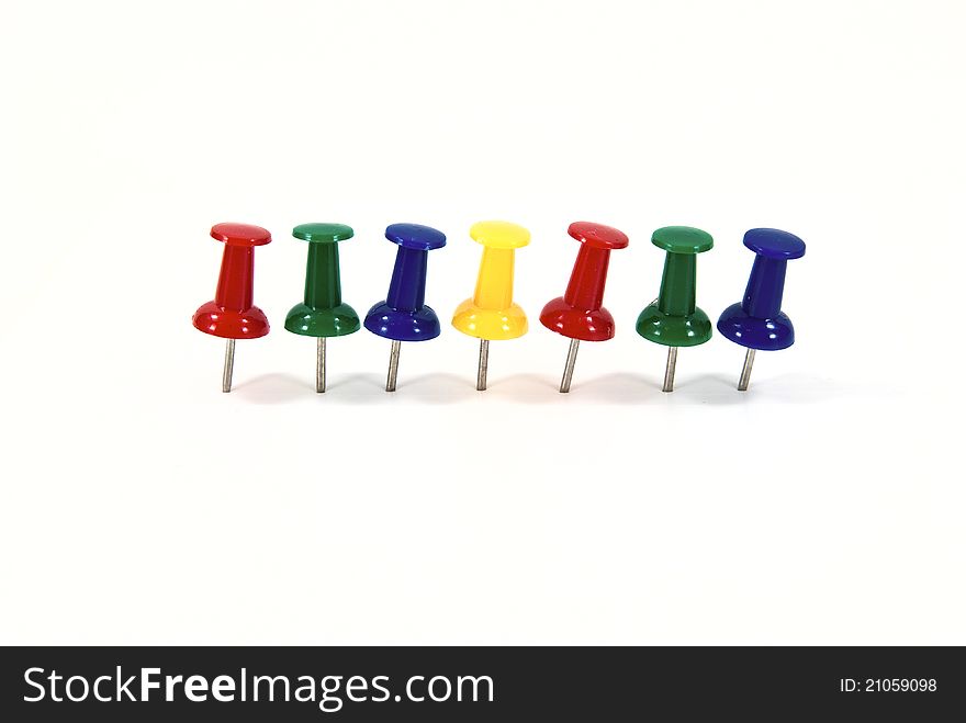 Multi color push pin