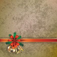 Christmas Greeting With Handbells Royalty Free Stock Photo Christmas Greeting With Handbells Royalty Free Stock Photo