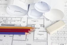 Architectural Blueprint Of Office Building Stock Photography Architectural Blueprint Of Office Building Stock Photography