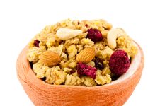 Muesli In Grapefruit Bowl Stock Photos Muesli In Grapefruit Bowl Stock Photos