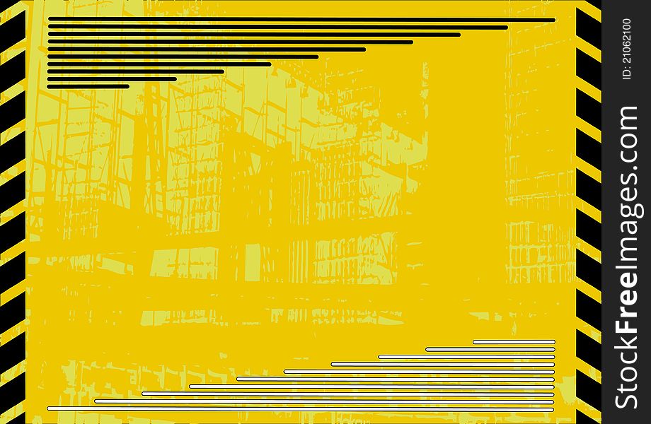 Yellow industrial background