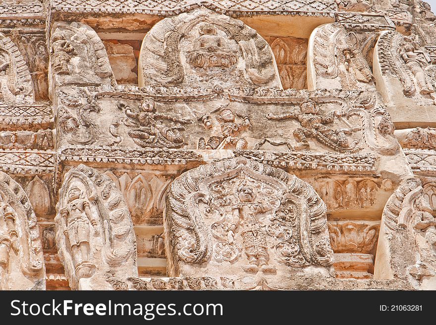 1500-year-old Buddha statue, Wat Mahathat. 1500-year-old Buddha statue, Wat Mahathat