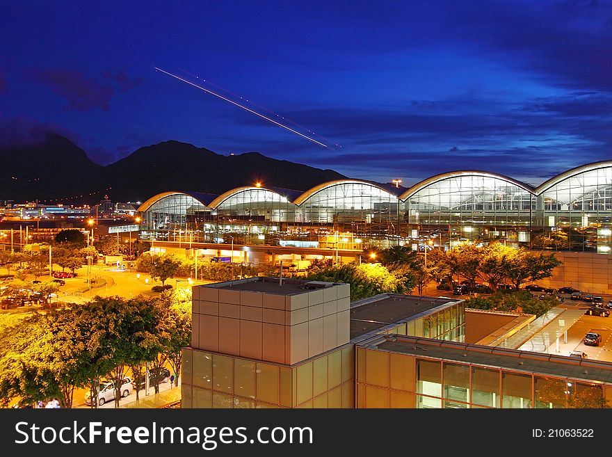 It is taken together with flying plane at night. It is taken together with flying plane at night.