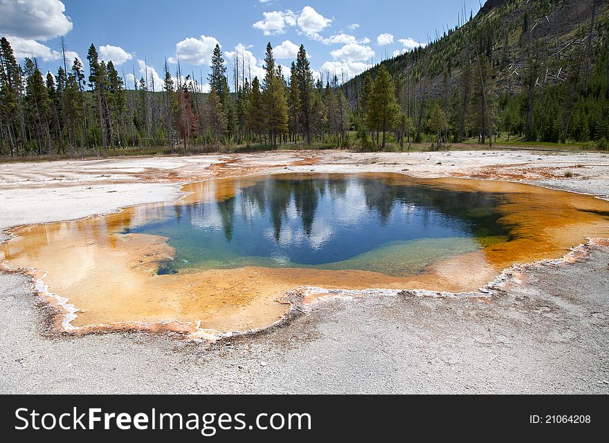 Black Sand Basin In Yellowstone National Park