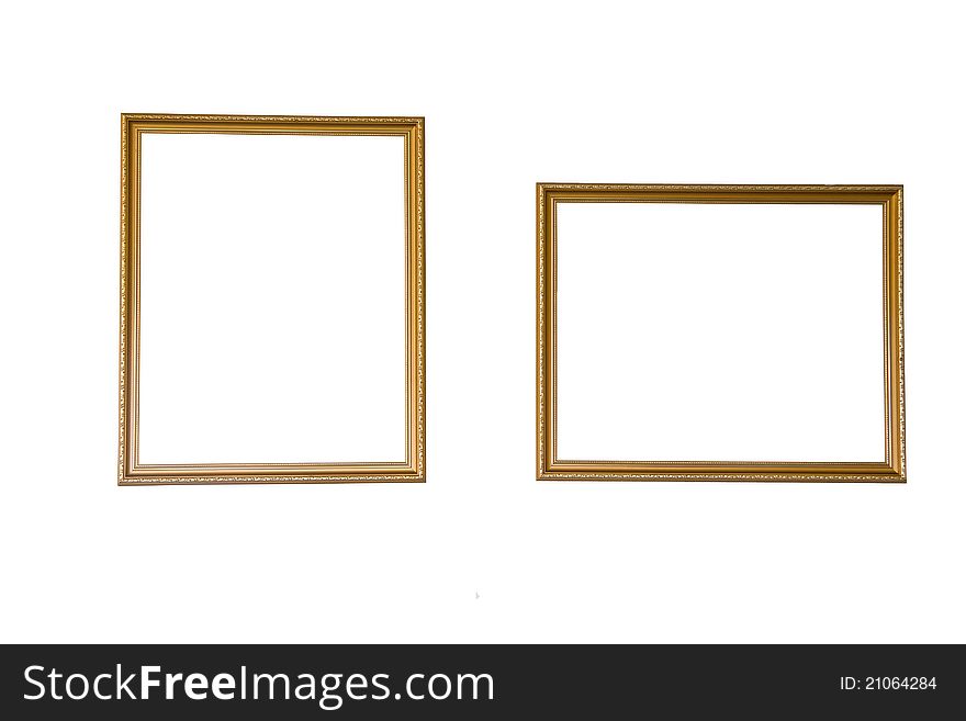 Frame made â€‹â€‹of wood, painted gold simple. Frame made â€‹â€‹of wood, painted gold simple.