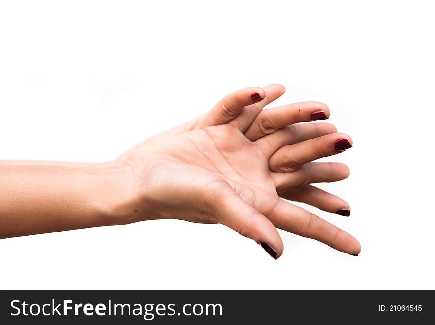 Woman's hands in team relationship concept. Woman's hands in team relationship concept