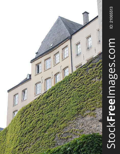 Apartment house on a picturesque hill in Luxembourg. Apartment house on a picturesque hill in Luxembourg