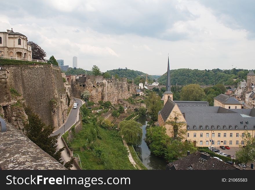 Panorama of the city of Luxembourg