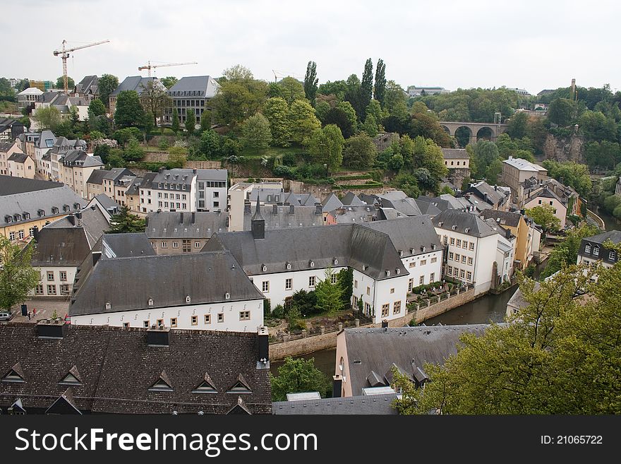 Nice view of the city of Luxembourg. Nice view of the city of Luxembourg